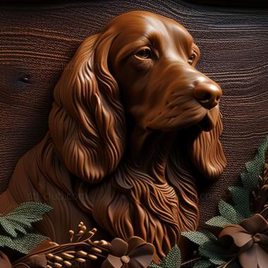 3D model st Russian Hunting Spaniel dog (STL)